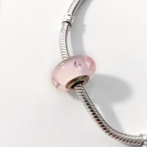 Pandora Pink Hearts Murano Glass Charm